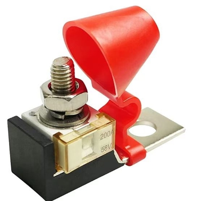 Cầu chì Red Hat Phân phối vuông Chai cầu chì ô tô bằng gốm cho cần cẩu du thuyền RV 58V 200A