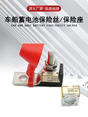 Cầu chì cho ô tô và thuyền 58V 200A, Giá đỡ cầu chì vuông bằng gốm cho cần cẩu du thuyền RV