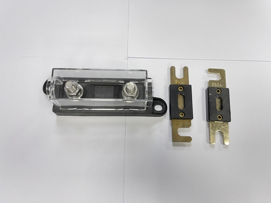 ANL Dòng điện lớn Cắm vào Ô tô Giá đỡ cầu chì âm thanh PA66 Mạ thiếc bằng đồng thau