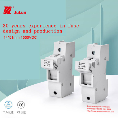 Photovoltaic 20g Ceramic Solar PV Fuse Holder với F cho hệ thống điện PV hiệu quả