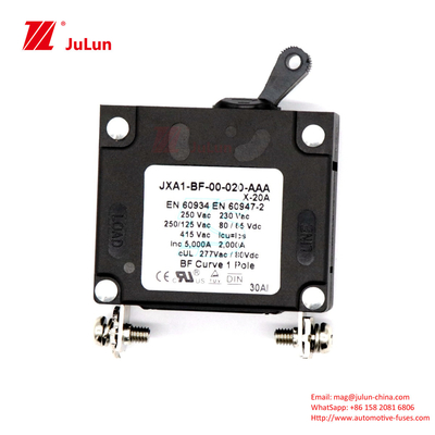 20A bảo vệ quá tải dòng biển Rese Breaker Reset Toggle Type Winch Sound Circuit Breaker 40A AC DC