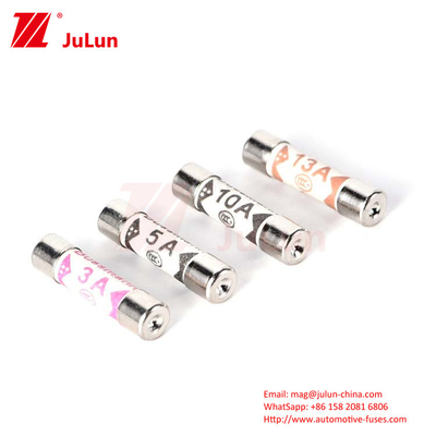 BUSSMANN BS1362 UK Ceramic Automotive Fuses 6*25mm 3A 5A 7A 10A 13A 20A Quy định an toàn