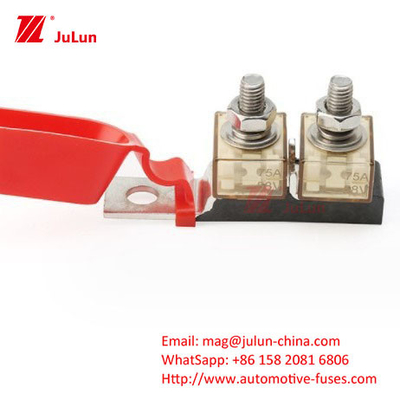 2 vị trí terminal Fuse Holder Single Stud M8 Compact Rated Battery Fuse 60A-300A