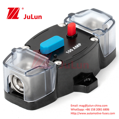 Đường dây an toàn âm thanh xe hơi tự động sửa đổi 30A ~ 150A Fuse Seat Self-Recovery Circuit Breaker