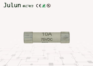 Cầu chì gốm 6x25mm 10a 75 Volt Cầu chì Dc điện áp cao có nắp bằng đồng mạ bạc