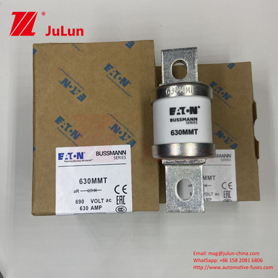 630MMT 690V BUSSMANN gốm đồng đôi tấm phẳng Bolt loại Fuse 630A Điện điện 0.43kg Trọng lượng