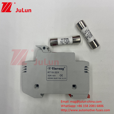 PV-30 CE TUV 10*38mm Dc 6A,8A,10A,12A,15A,20A,25A,32A PV mặt trời Dc 1000V Fuse With Fuse For Solar PV Module Protection
