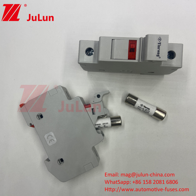10x38mm 32A Silver Element Solar Fuse For Photovoltaic RT18-32X 10 * 38mm Cylindrical Fuse Holder với 32A 690V Low
