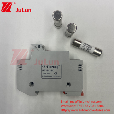 Solar Pv Fuse Din Rail Solar Fuse Holder cho Photovoltaic Inverter Inline Fuse Cylindrical Fuse holder