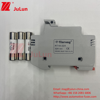 Nhà máy chuyên nghiệp BYPV-18 1pole 16a 1000v Dc Din Rail Fuse Holder với 1500v Dc Fuse cho mặt trời
