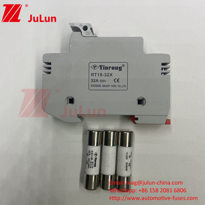 Bộ giữ bộ an toàn năng lượng mặt trời PV với bộ an toàn hướng dẫn DIN 10A-63A Cơ thể gốm