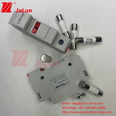 Giữ với Ceramic Fuse cho Photovoltaic Protection 15A Photovoltaic Solar Fuse 1000V 10 * 38mm Din Rail Solar Fuse An
