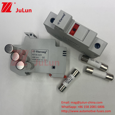 1500VDC High Voltage Solar Fuse Marine Solar Fuse cho Inverter quang điện mặt trời