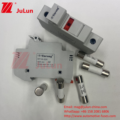 Silver Element Solar PV Fuse Cho IEC60269.6 Tiêu chuẩn Din Guide Fuse Holder