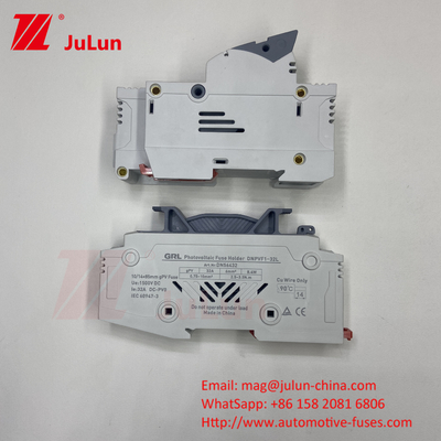 Máy biến đổi năng lượng mặt trời quang điện với 14x51mm Din Rail Solar Fuse Holder / Solar Pv Fuse Holder