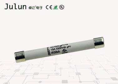 Quang điện Dc Cầu chì cao áp 1500 Volt 10x85mm Công suất phá vỡ định mức 30 KA