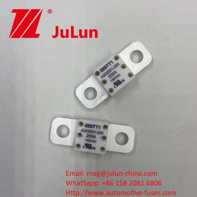 300A 150VDC A202001 THƯƠNG ĐẾN BÓT Đơn giản để lắp đặt 20 * 55mm Ceramic Automotive Fuses với Recommended Tight Torque 11-13N · m Đối với M8