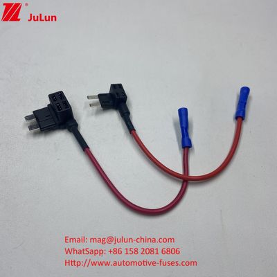 Bộ điều hợp cắm tiêu chuẩn Mini Tap Car Fuse Holder 10A / 15A / 20A Đồng Tin Plating Simple Spiral