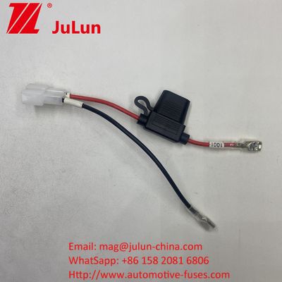 Máy pin Fuse Holder Connector Extension Cable Wire Harness Connector với Red 2-Pin Connector For Kids 12V Ride-On Truck Electric ATV Ebike
