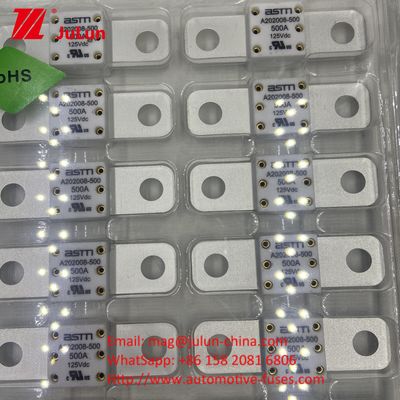 125VDC A202008 350A 125VDC ASTM Đánh giá điện áp Ceramic Car Fuses For EV Traction System