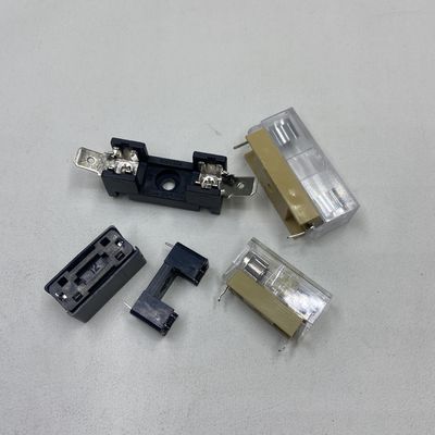 5x20mm Hoặc 6x30mm PCB Board Mounting Glass Fuse Holder For Power Systems In Cars Black Blue Transparent Gold (Đường viền PCB 5x20mm hoặc 6x30mm)