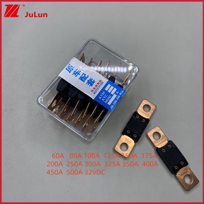 Phòng hòa tan đồng xe điện 32VDC LITTELFUSE 32V 48V 58V 80V 298 Series 40A 50A 60A 80A 100A 150A 200A 250A 300A 350A 400A 450A 500A Bolt On MEGA Auto Fuse