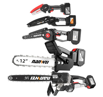 Nhà bền Diy Vườn gỗ Công cụ điện Chuỗi điện nhanh không nỗ lực Saw Inches Brushless Motor Lithium pin 4 / 6 / 8 / 10 / 12 / 16