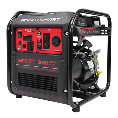 Máy phát điện di động InvertorB tại nhà, Mỹ, có hàng, Powersmart 4400w, điện di động ngoài trời, khung mở, máy phát điện xăng cho cắm trại, InvertorB di động tại nhà