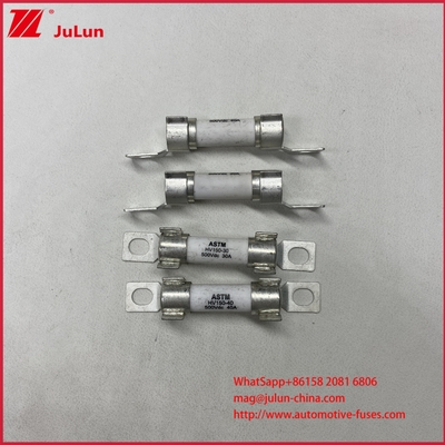 Điện áp định mức/Khả năng ngắt mạch của Xe điện HEV DC500V/20KA ASTM HV150 30A 20A DC500V 20KA Cầu chì bu-lông có bảo vệ