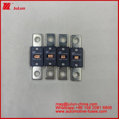 EV320 5X 5C plate-type bolt connection Transparent window fuse 80A 100A 125A 150A 450A 70VDC Current Auto-Blade Fuses 200A 58VDC Automotive Fuse Bolt On Screw Type ANS Bolt Down Fuses