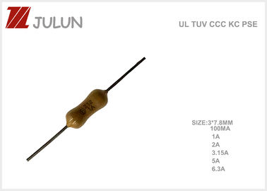 100MA Loại trục Trễ thời gian Cầu chì phụ thu nhỏ cho PCB