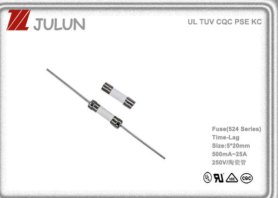 Cầu chì thu nhỏ thời gian trễ ống gốm 250VAC cho ngành chiếu sáng