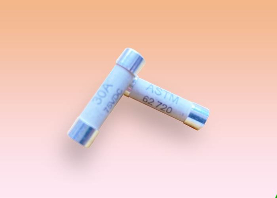 Độ trễ thời gian hiện tại cao 63V 6x25mm Cầu chì ống gốm UL248-1 / UL248-14